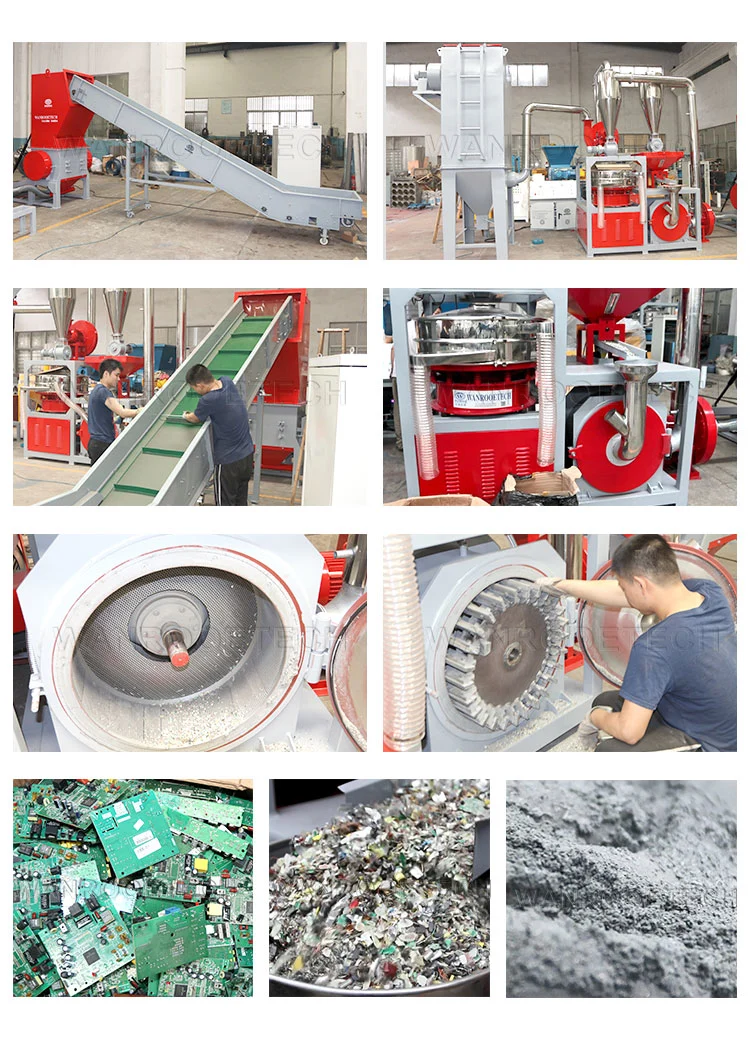 Waste Computer/Cell Phone/TV Boards/Copper-Clad Laminate/ Other Household Appliance Scrap PCB Board E-Waste Recycling Machine