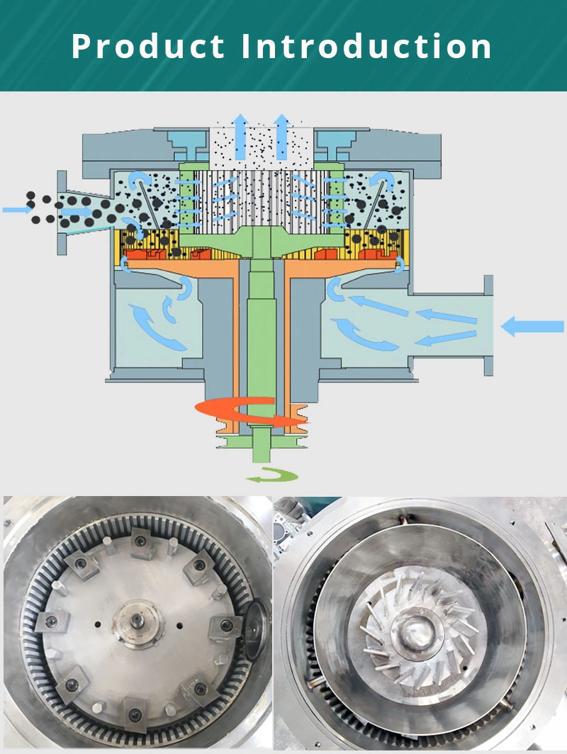 Graphite Cellulose Powder Ultrafine Air Classifying Impact Grinding Mill Equipment